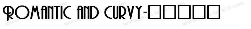 Romantic and curvy字体转换